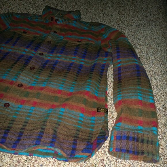 L.L.BEAN x TODD SNYDER Jacquard Pattern Flannel Chamois Shirt - Picture 9 of 12